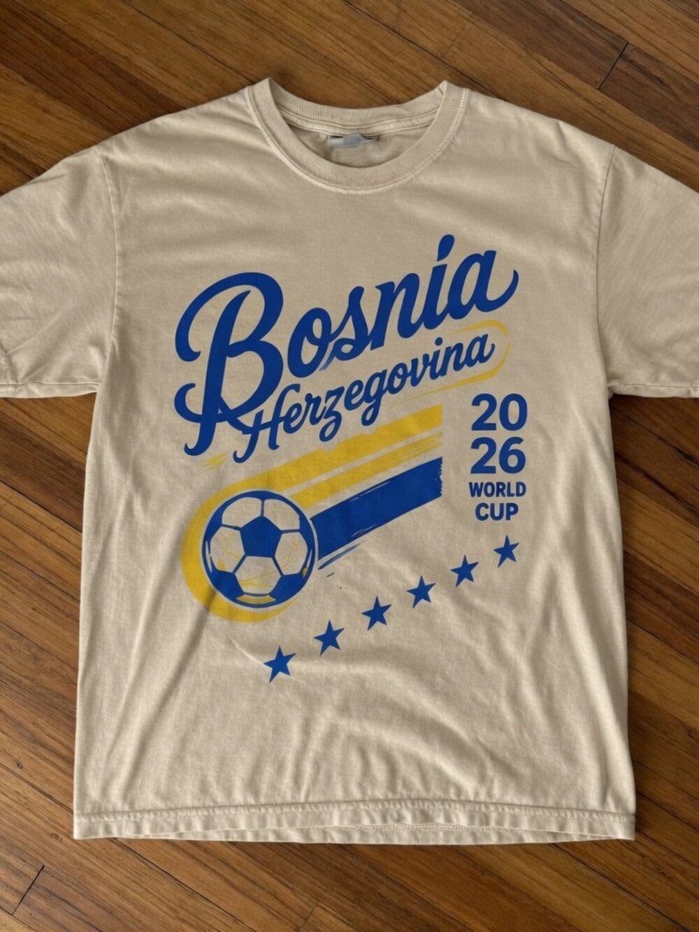 Retro Bosnia Soccer Fan Shirt